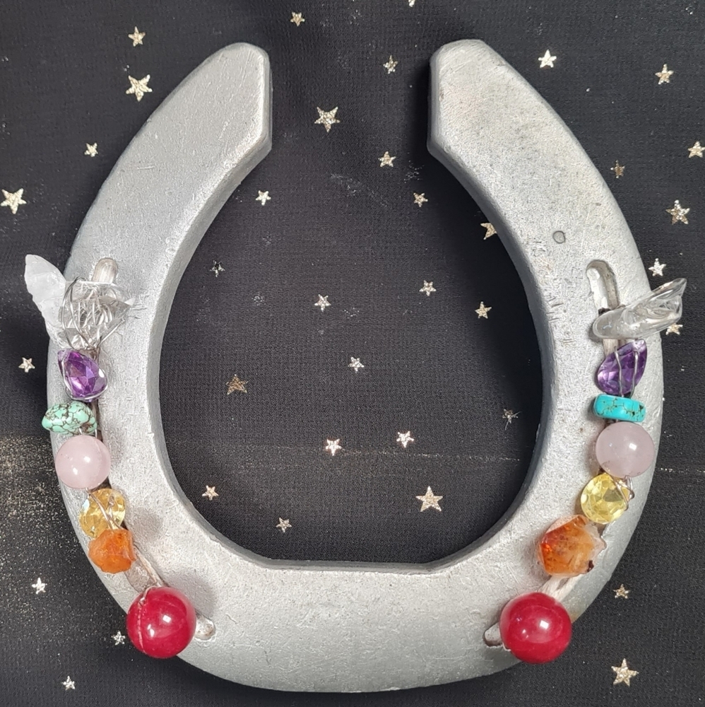 Chakra Alignment Aluminum Horseshoe One Of A Kind! - Picture 2 of 4